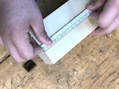 Holzboot Gliederma&szlig;stab